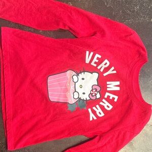 Hello Kitty Festive Red Long Sleeve Tee